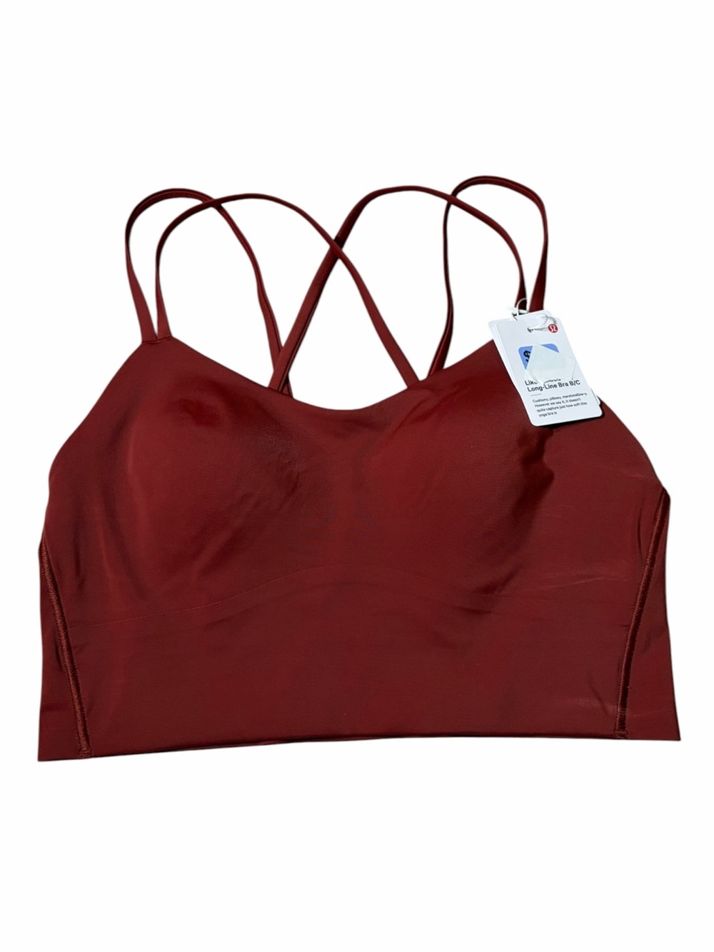 NWT Lululemon Like a Cloud Longline Bra *B/C Cup (Cranberry Charm) Size 6